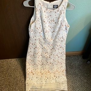 Vince camuto white sheath dress